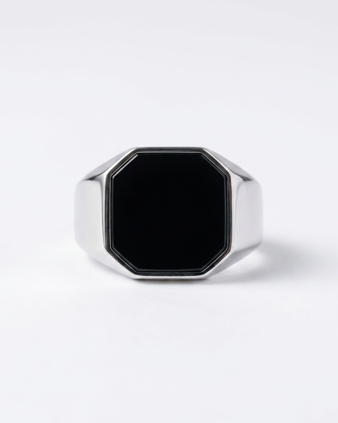 Silver Onyx Ring